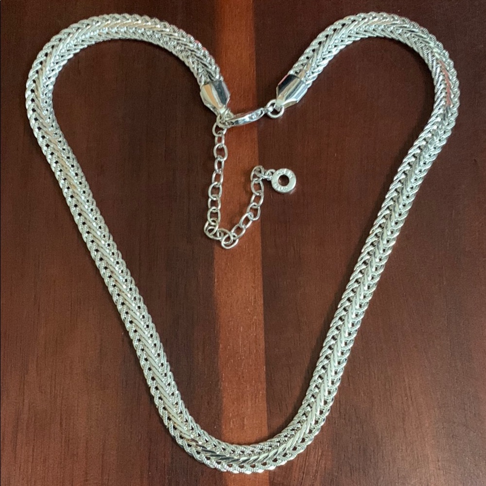 Anne Klein silver tone necklace